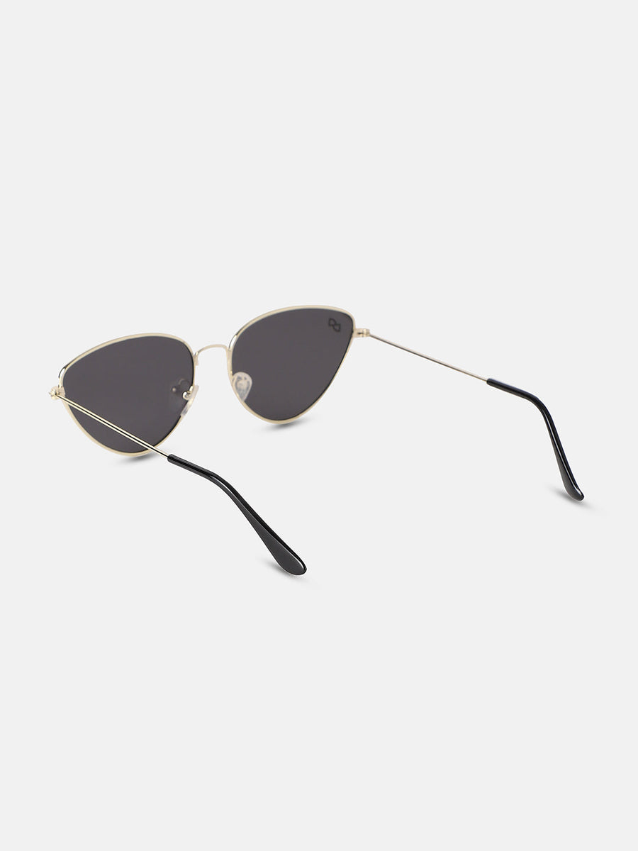 Women's Full Rim Cateye Sunglasses - Gold - Shop authentic Indian Women's Fashion by Haute Sauce