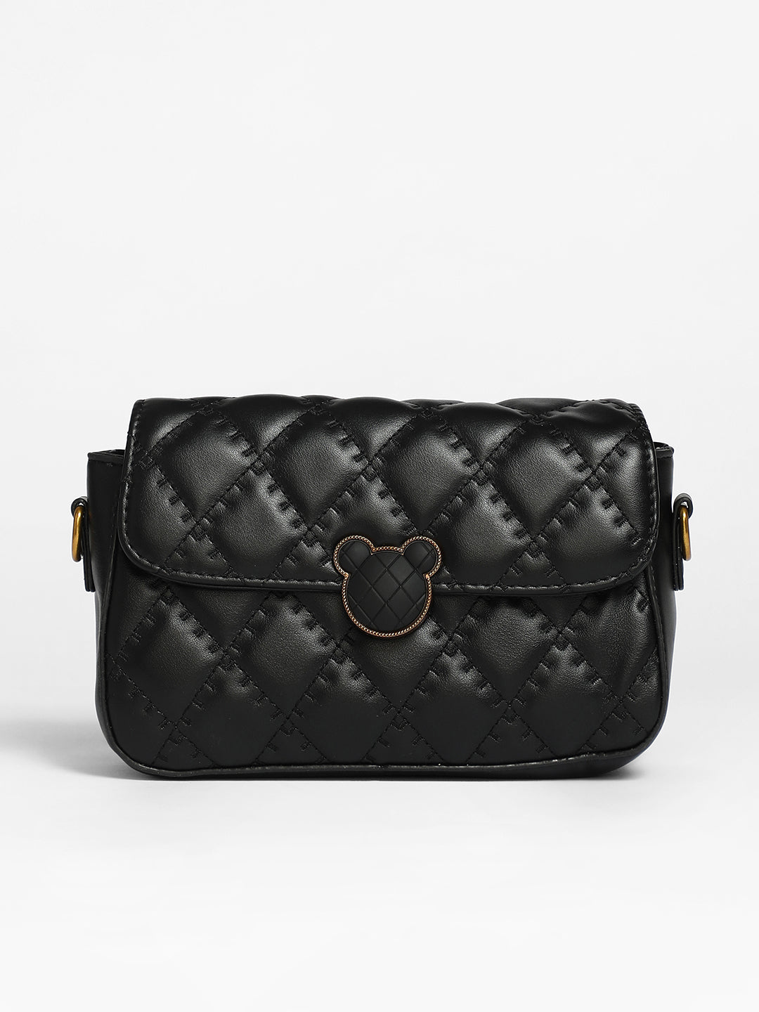 Quilted Teddy Sling Bag - Shop authentic Indian Women's Fashion by Haute Sauce