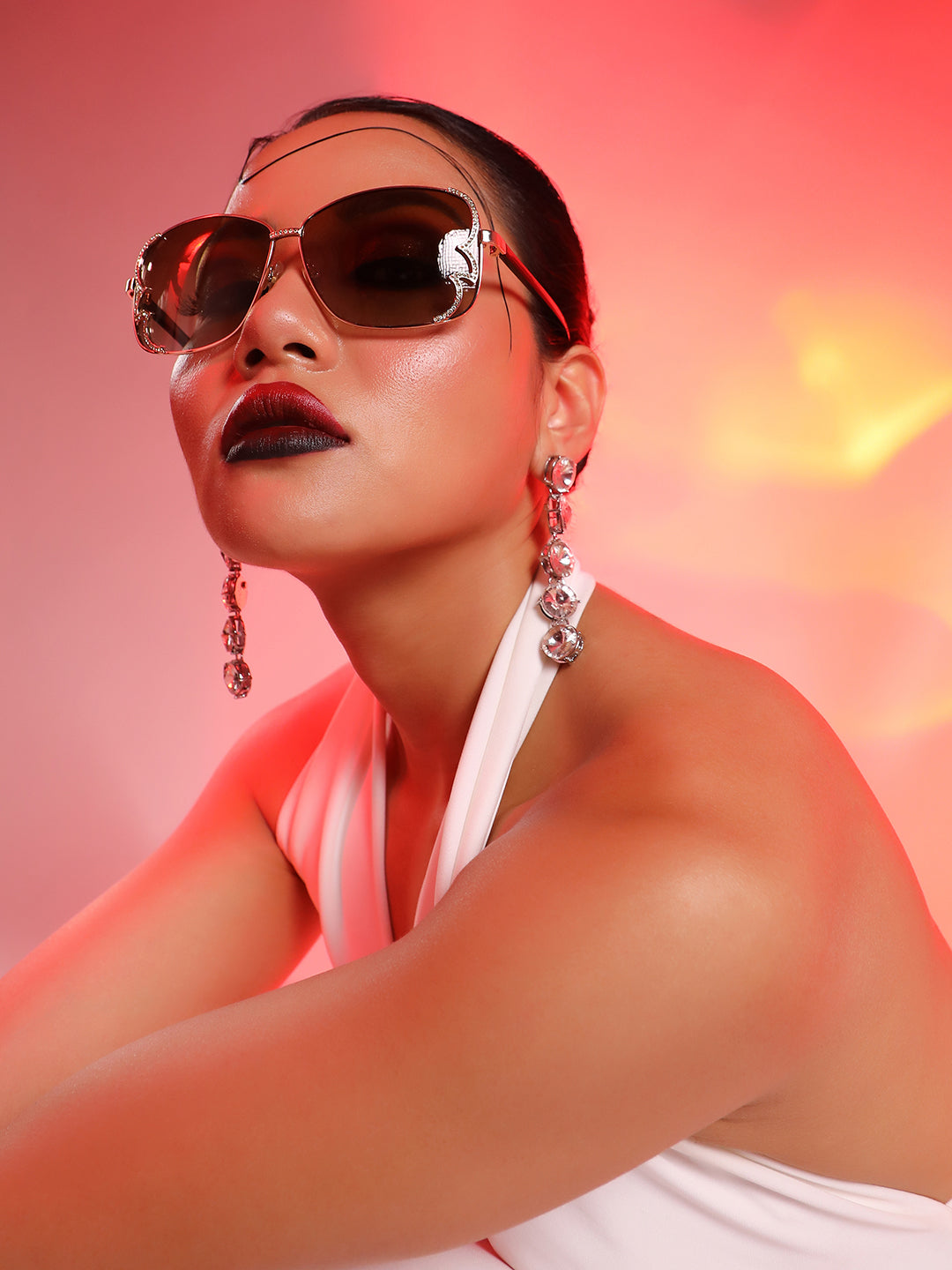 Embellished Butterfly Sunglasses - Shop authentic Indian Women's Fashion by Haute Sauce