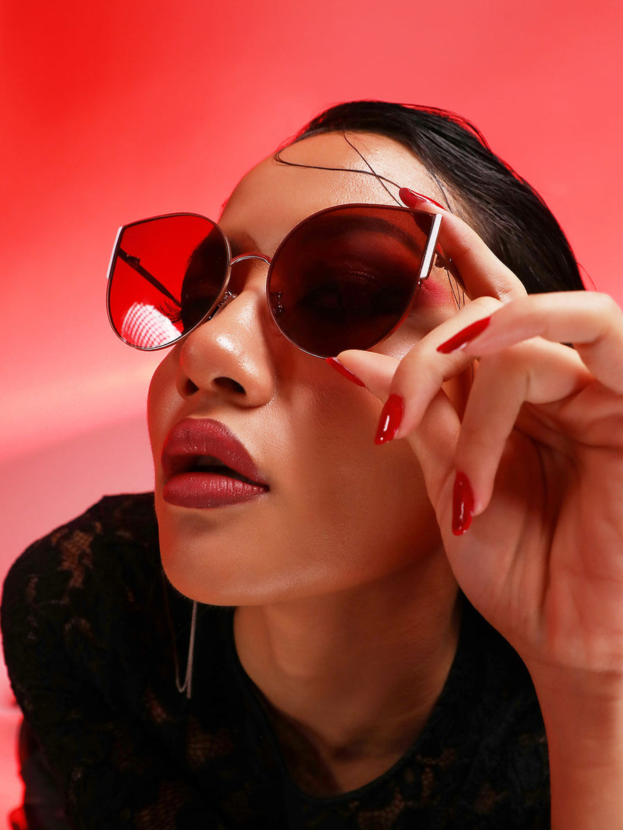 Full Rim Cateye Sunglasses - Shop authentic Indian Women's Fashion by Haute Sauce