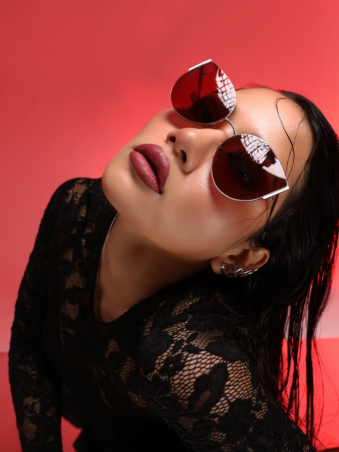 Full Rim Cateye Sunglasses - Shop authentic Indian Women's Fashion by Haute Sauce