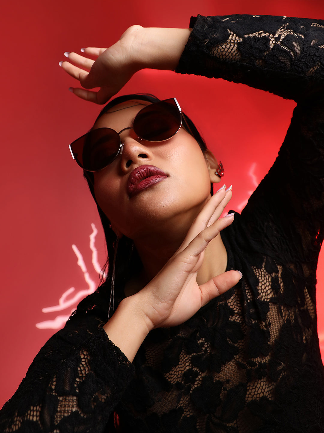 Full Rim Cateye Sunglasses - Shop authentic Indian Women's Fashion by Haute Sauce