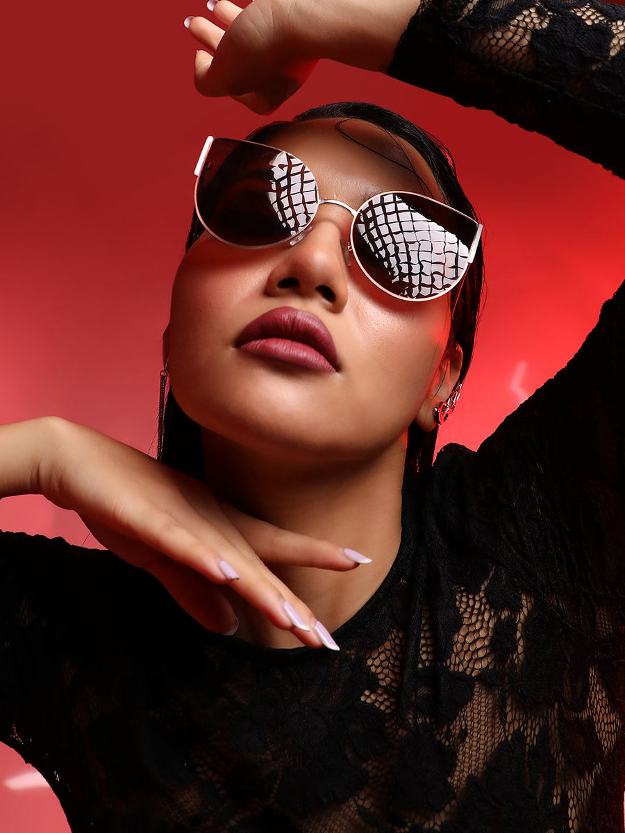 Full Rim Cateye Sunglasses - Shop authentic Indian Women's Fashion by Haute Sauce