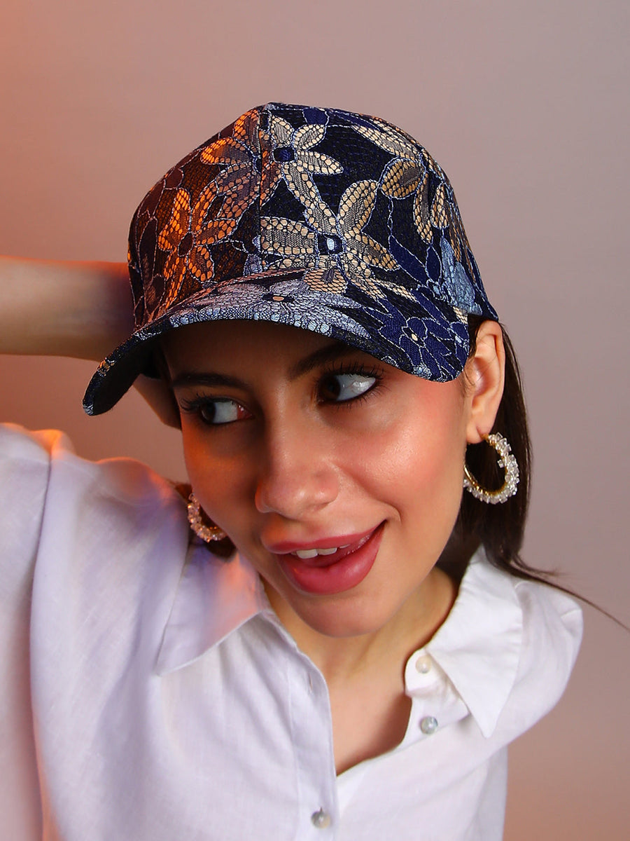 Flora Cluster Baseball Cap - Shop authentic Indian Women's Fashion by Haute Sauce