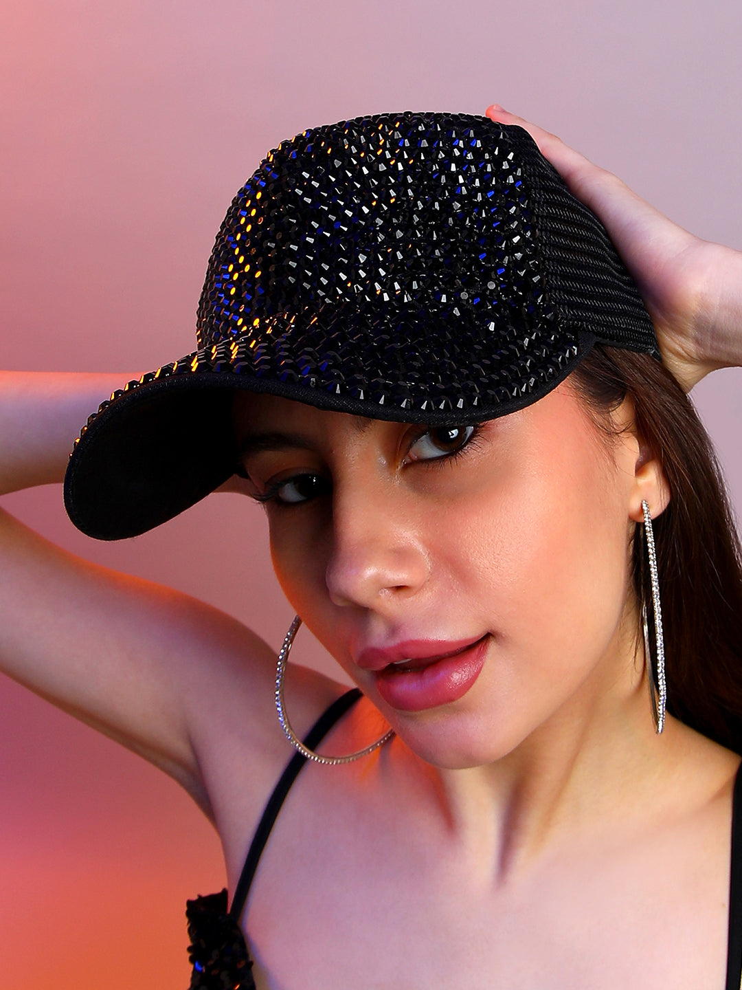 Maxi Studded Baseball Cap - Shop authentic Indian Women's Fashion by Haute Sauce