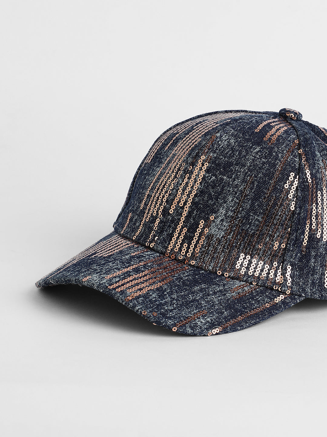 Heathered Sequin Baseball Cap - Shop authentic Indian Women's Fashion by Haute Sauce