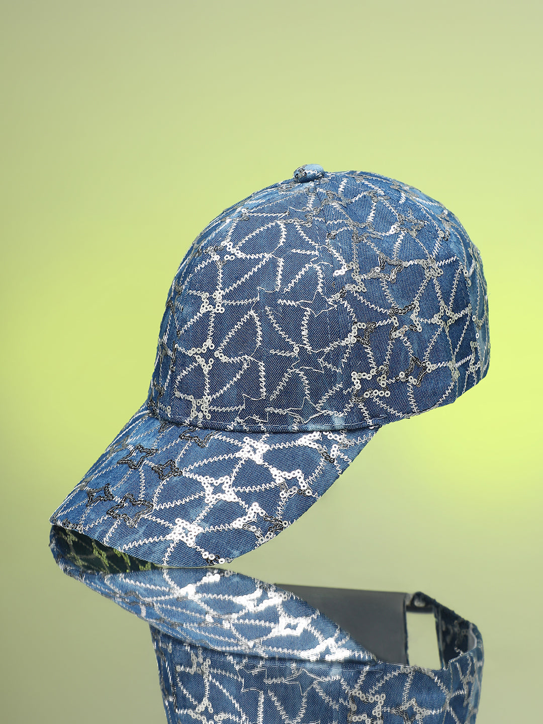 Sequined Star Baseball Cap - Shop authentic Indian Women's Fashion by Haute Sauce