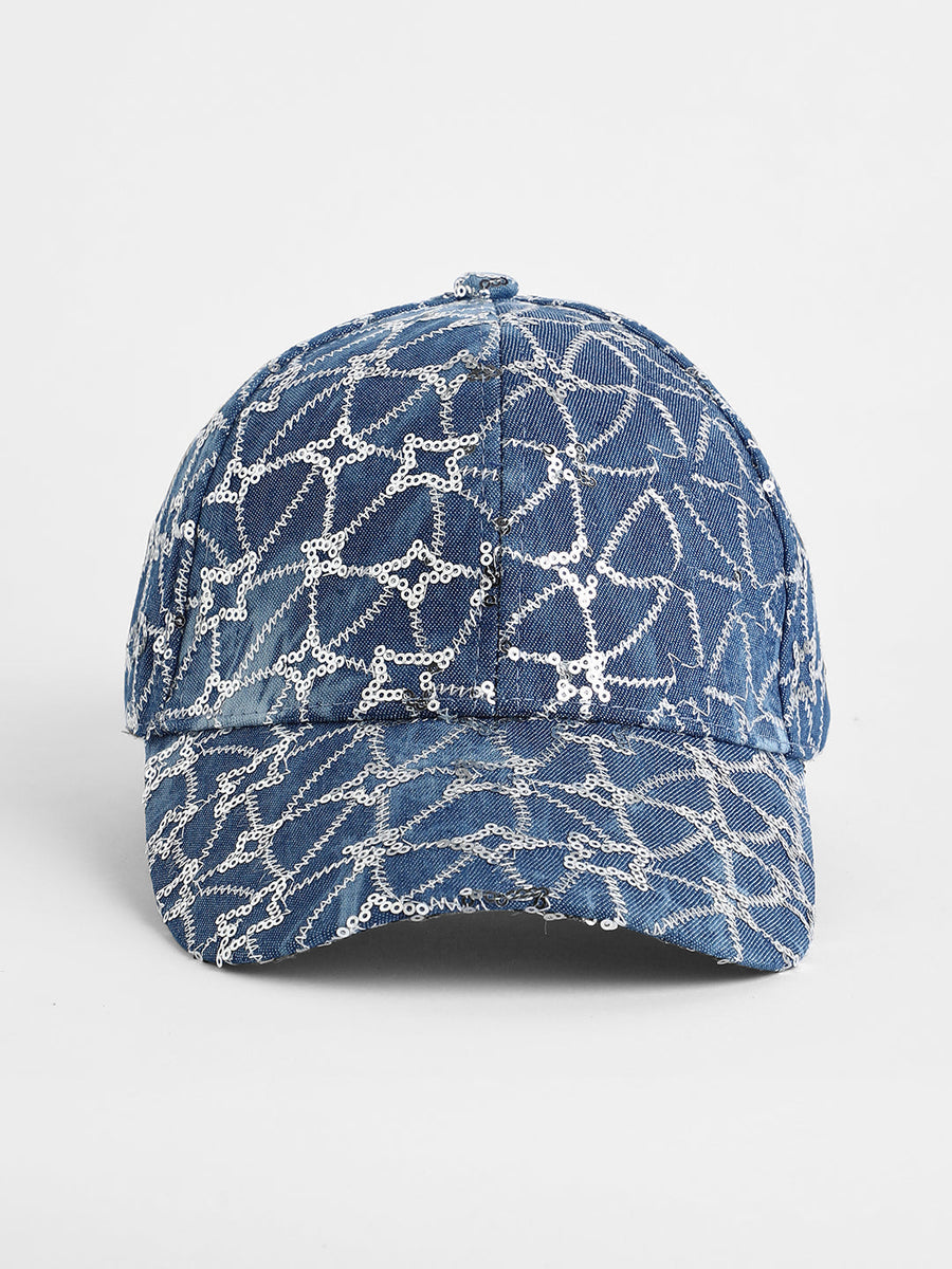 Sequined Star Baseball Cap - Shop authentic Indian Women's Fashion by Haute Sauce