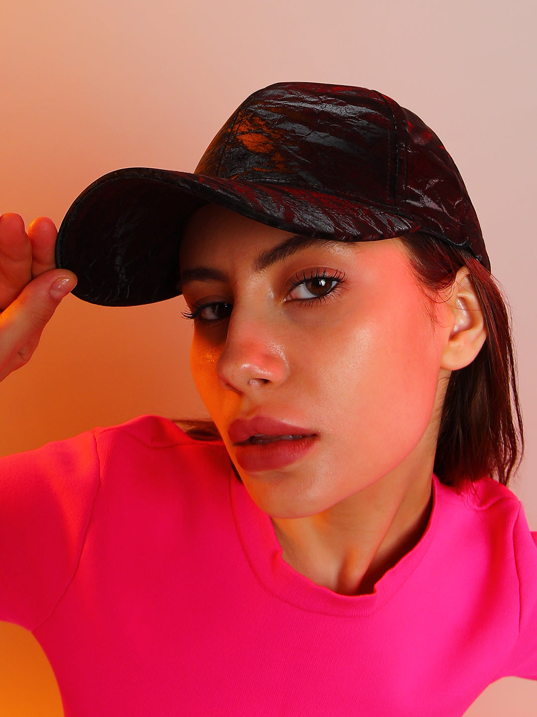 Creased Baseball Cap - Shop authentic Indian Women's Fashion by Haute Sauce
