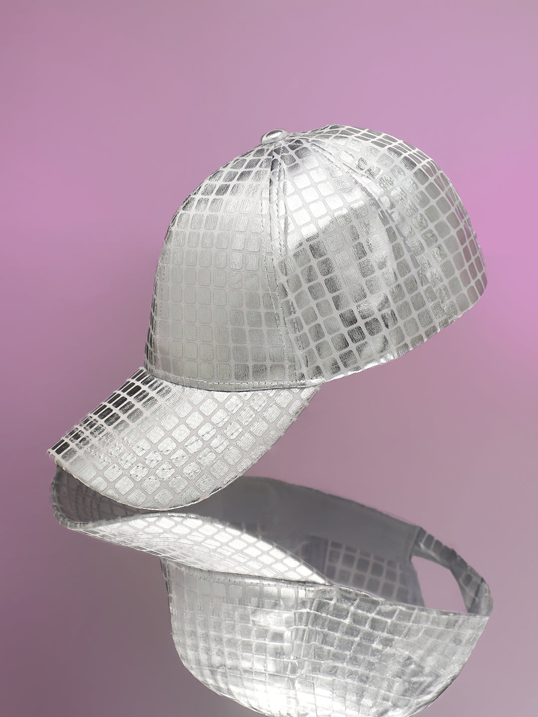 Metallic Cube Baseball Cap - Shop authentic Indian Women's Fashion by Haute Sauce