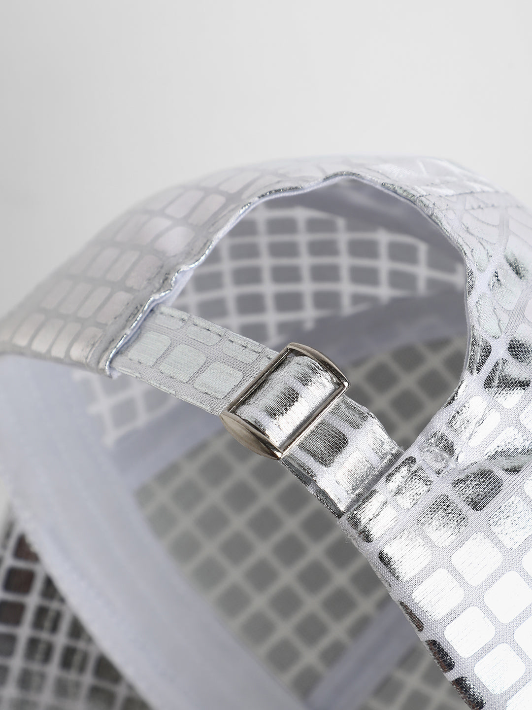 Metallic Cube Baseball Cap - Shop authentic Indian Women's Fashion by Haute Sauce