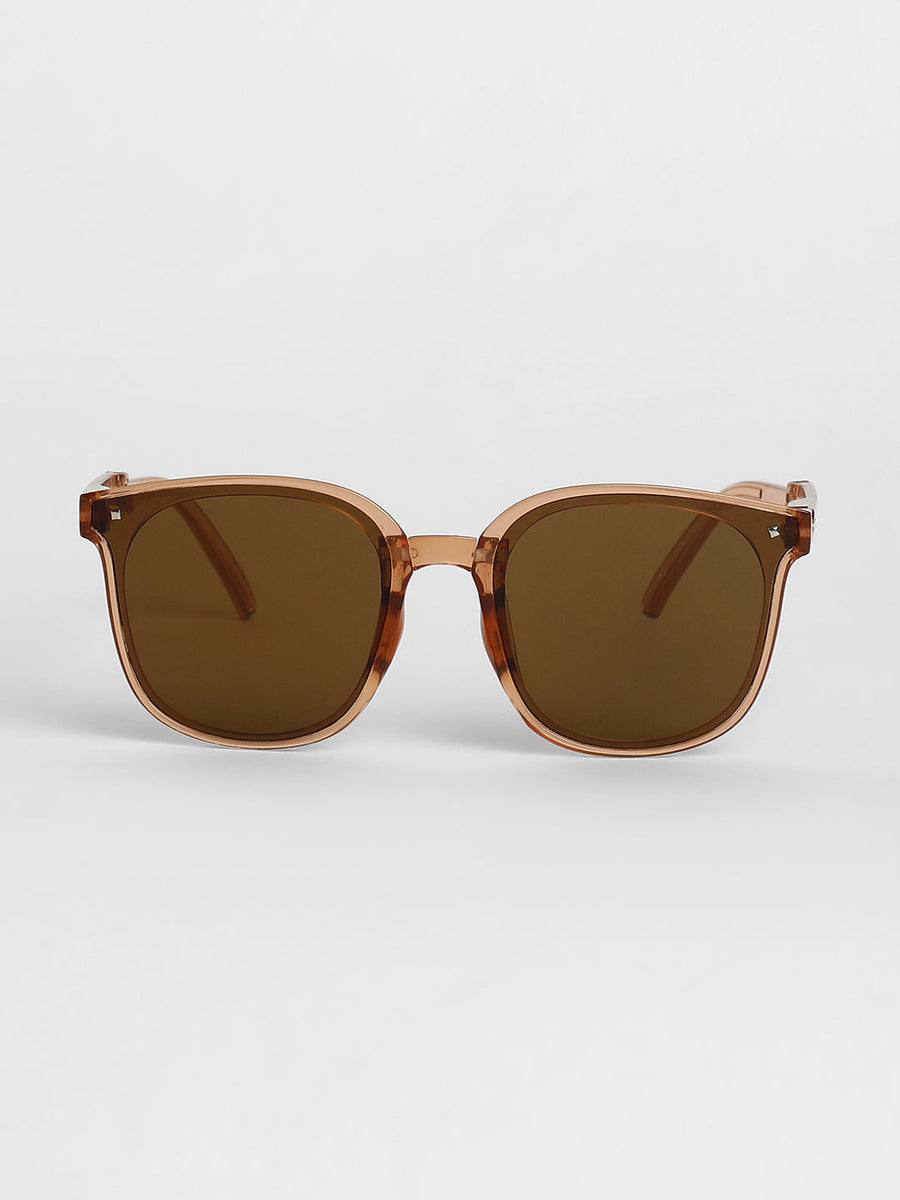 Women Foldable Wayfarer Sunglasses - Brown - Shop authentic Indian Women's Fashion by Haute Sauce