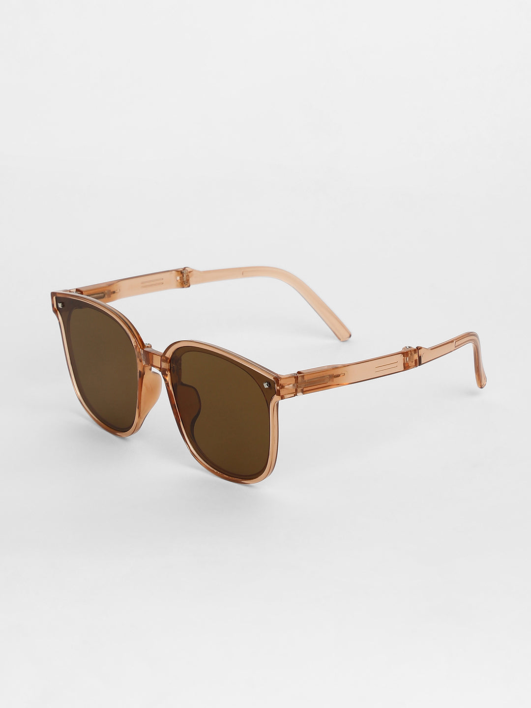 Women Foldable Wayfarer Sunglasses - Brown - Shop authentic Indian Women's Fashion by Haute Sauce