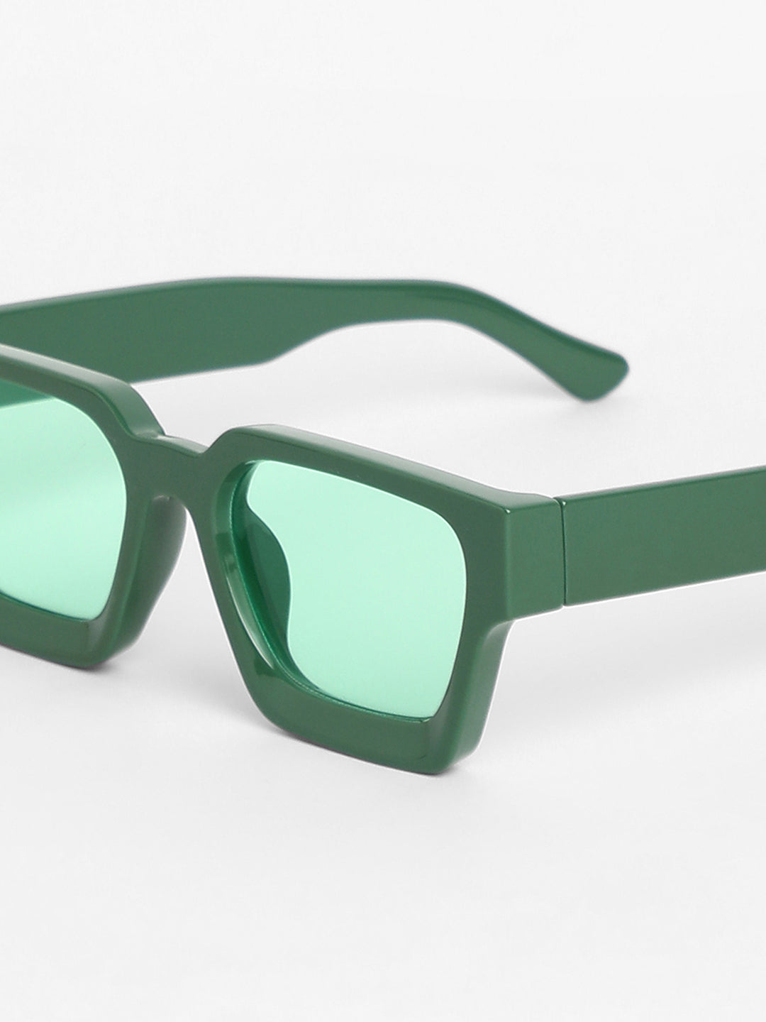 Women Chunky Wayfarer Sunglasses - Green - Shop authentic Indian Women's Fashion by Haute Sauce
