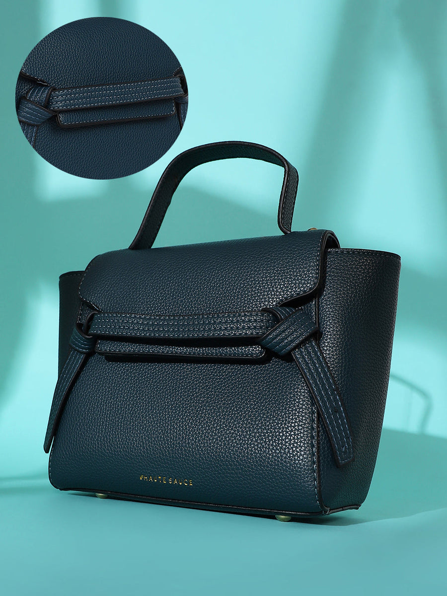 The Cruise Hand Bag - Navy Blue - Shop authentic Indian Women's Fashion by Haute Sauce
