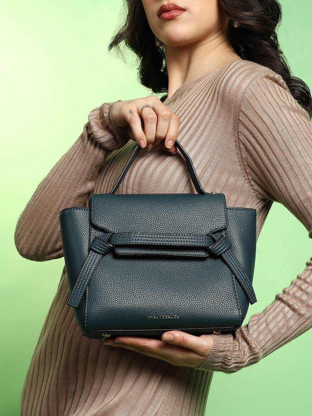 The Cruise Hand Bag - Navy Blue - Shop authentic Indian Women's Fashion by Haute Sauce