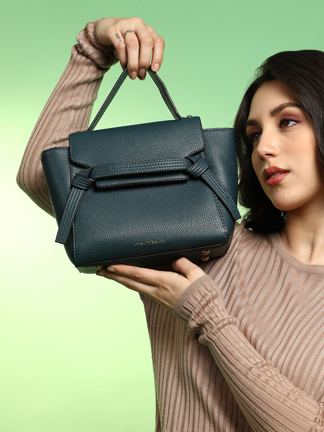 The Cruise Hand Bag - Navy Blue - Shop authentic Indian Women's Fashion by Haute Sauce