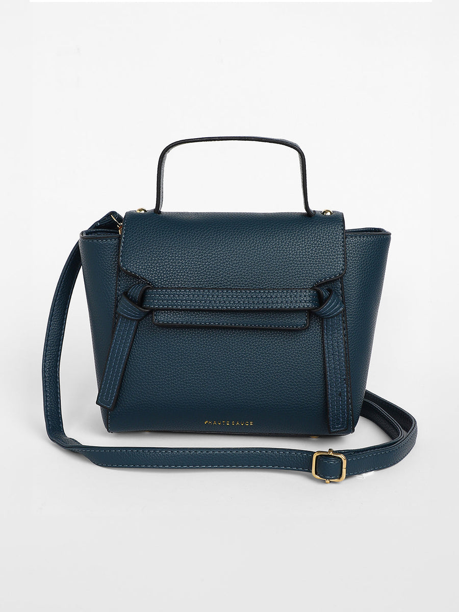 The Cruise Hand Bag - Navy Blue - Shop authentic Indian Women's Fashion by Haute Sauce