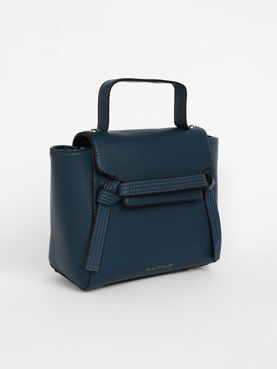 The Cruise Hand Bag - Navy Blue - Shop authentic Indian Women's Fashion by Haute Sauce