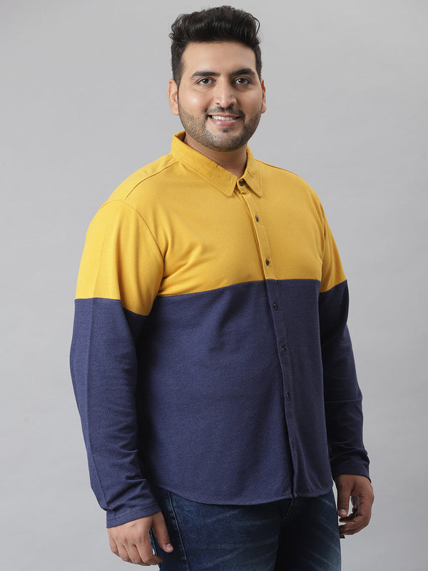 Colorblocked Full Sleeve Shirt - Shop authentic Indian Men's Fashion by Instafab Plus