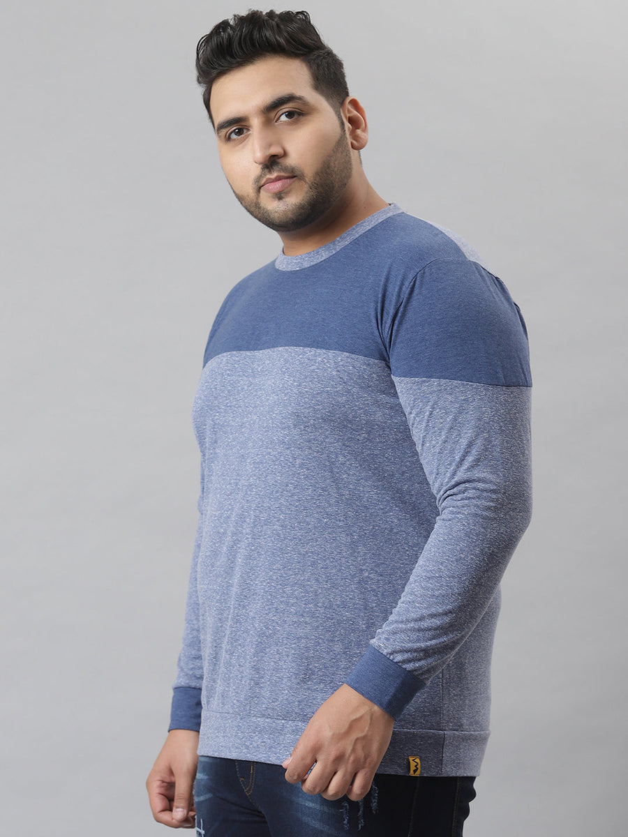 Colorblock Full Sleeve T-Shirt - Shop authentic Indian Men's Fashion by Instafab Plus