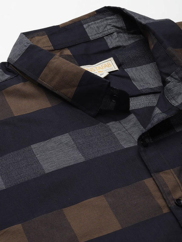 Checkered Casual Shirt Instafab Plus - Shop authentic Indian Men's Fashion by Instafab Plus