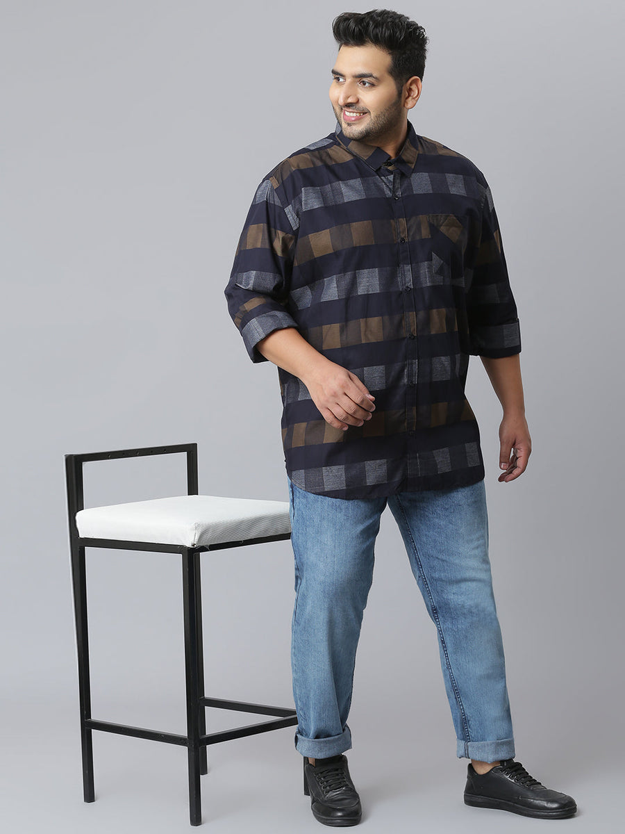 Checkered Casual Shirt Instafab Plus - Shop authentic Indian Men's Fashion by Instafab Plus