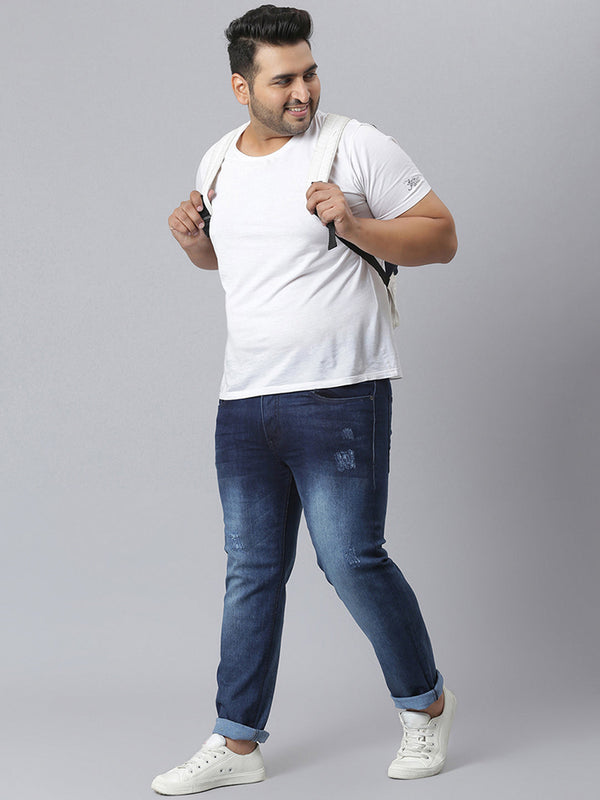 Torn Type Stylish Casual Denim Jeans - Shop authentic Indian Men's Fashion by Instafab Plus