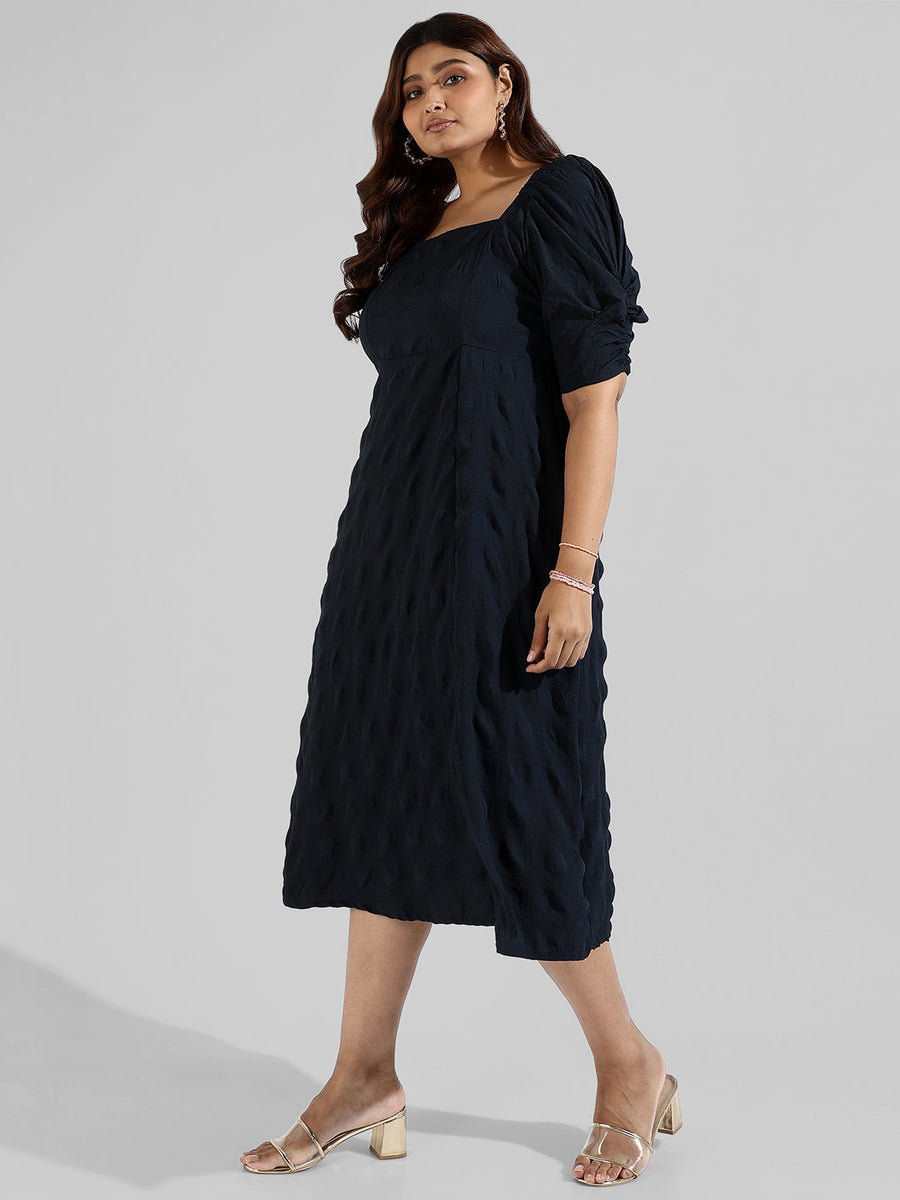 Solid Side Cut Design Stylish Casual Dresses - Shop authentic Indian Women's Fashion by Instafab Plus