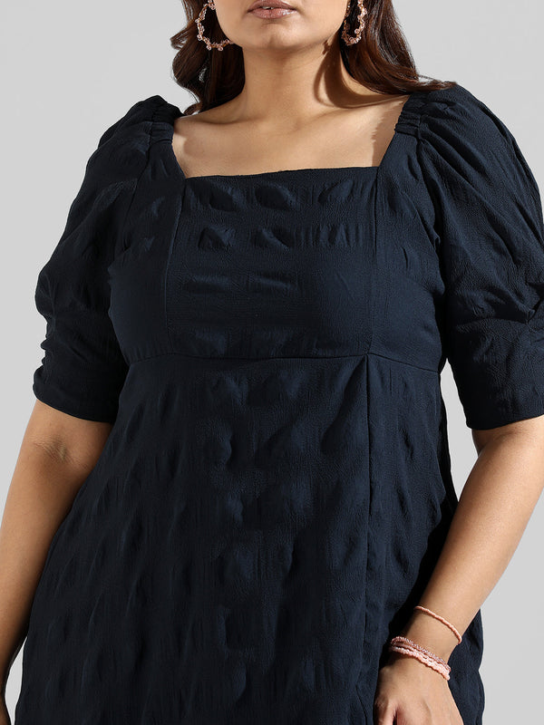 Solid Side Cut Design Stylish Casual Dresses - Shop authentic Indian Women's Fashion by Instafab Plus