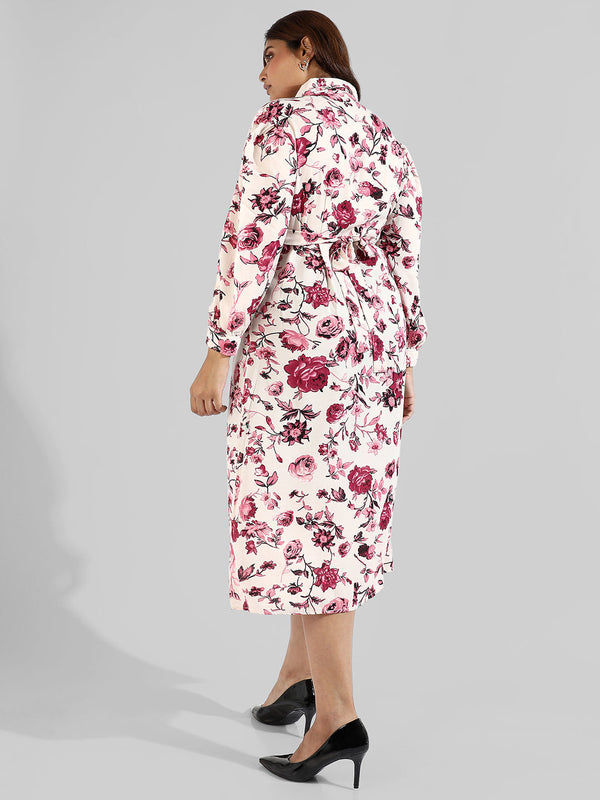 Floral Design, Button Stylish Casual Dresses - Shop authentic Indian Women's Fashion by Instafab Plus