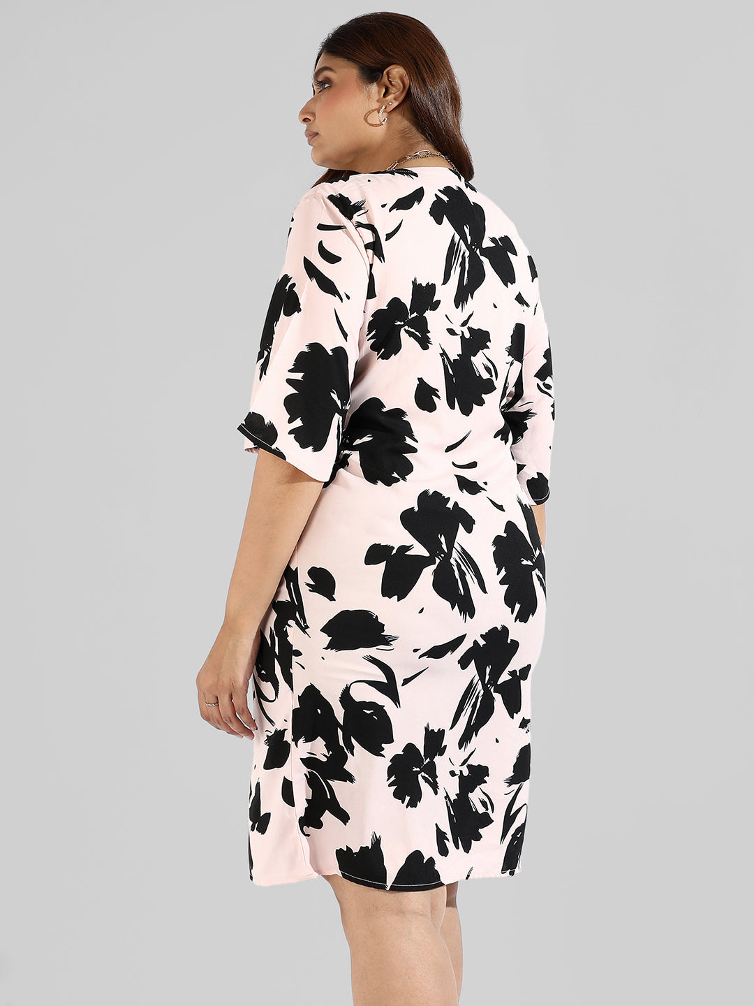 Floral Design, Drawstring Stylish Casual Dress - Shop authentic Indian Women's Fashion by Instafab Plus