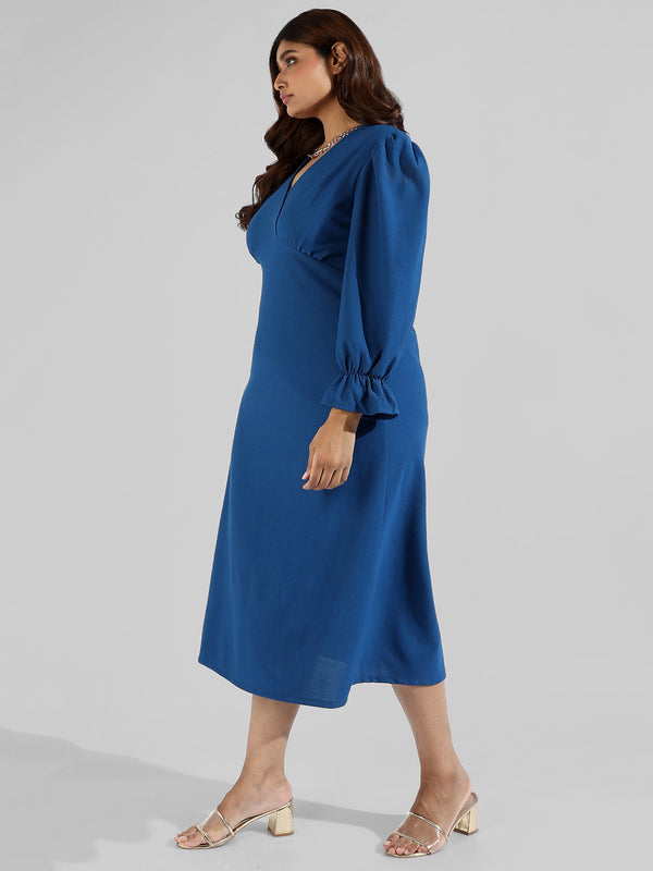 Solid Stylish Back Button Casual Dresses - Shop authentic Indian Women's Fashion by Instafab Plus