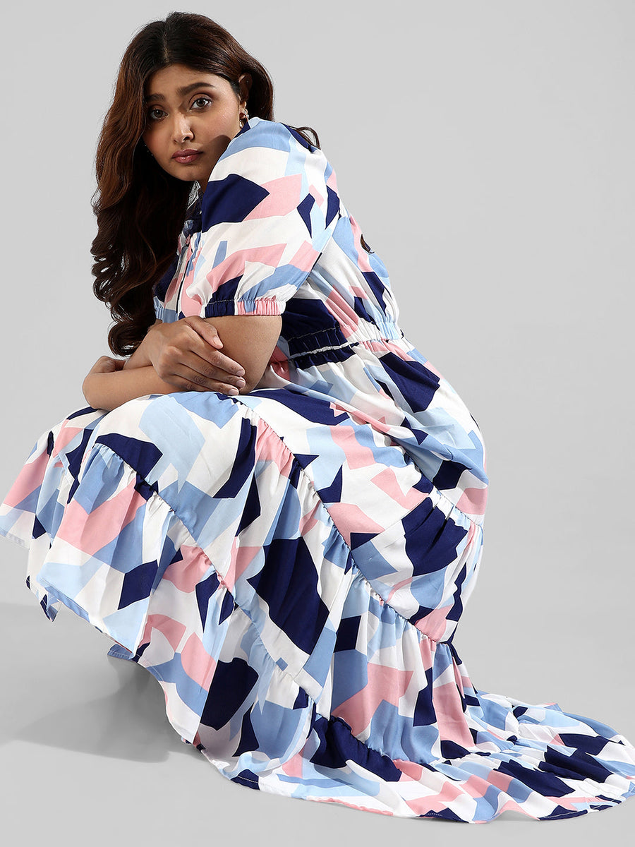 Ifp - Graphic Design Stylish Casual Dress - - Shop authentic Indian Women's Fashion by Instafab Plus