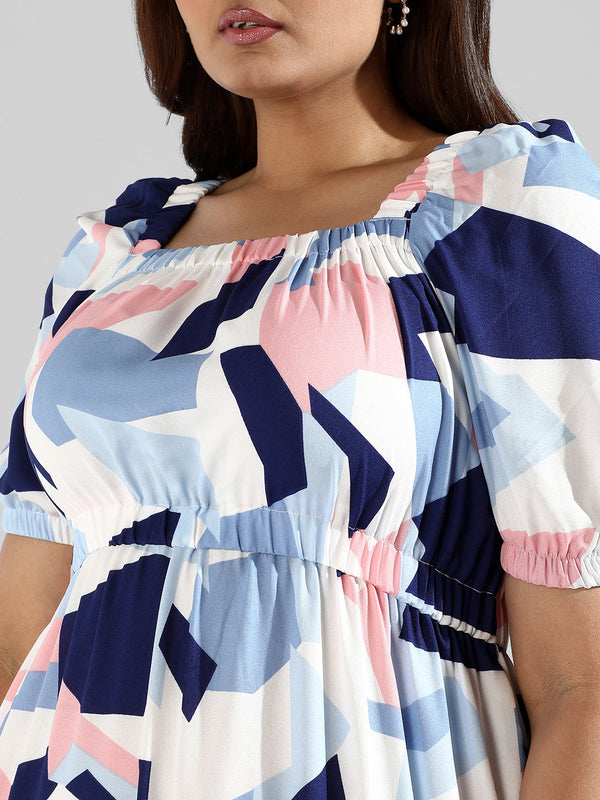 Ifp - Graphic Design Stylish Casual Dress - - Shop authentic Indian Women's Fashion by Instafab Plus