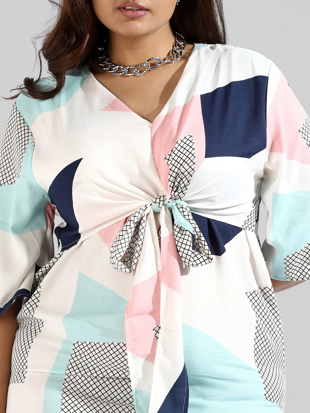 Graphic Design Drawstring Stylish Casual Dresses - Shop authentic Indian Women's Fashion by Instafab Plus
