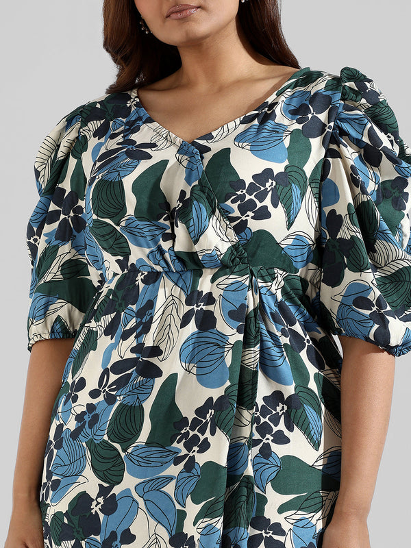 Floral Design Stylish Casual Dresses - Shop authentic Indian Women's Fashion by Instafab Plus