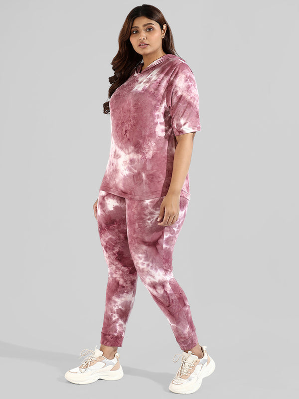 Tye-Dye Hooded Co-Ords Set - Shop authentic Indian Women's Fashion by Instafab Plus