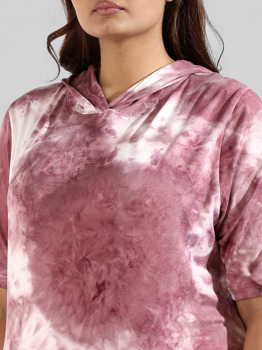 Tye-Dye Hooded Co-Ords Set - Shop authentic Indian Women's Fashion by Instafab Plus