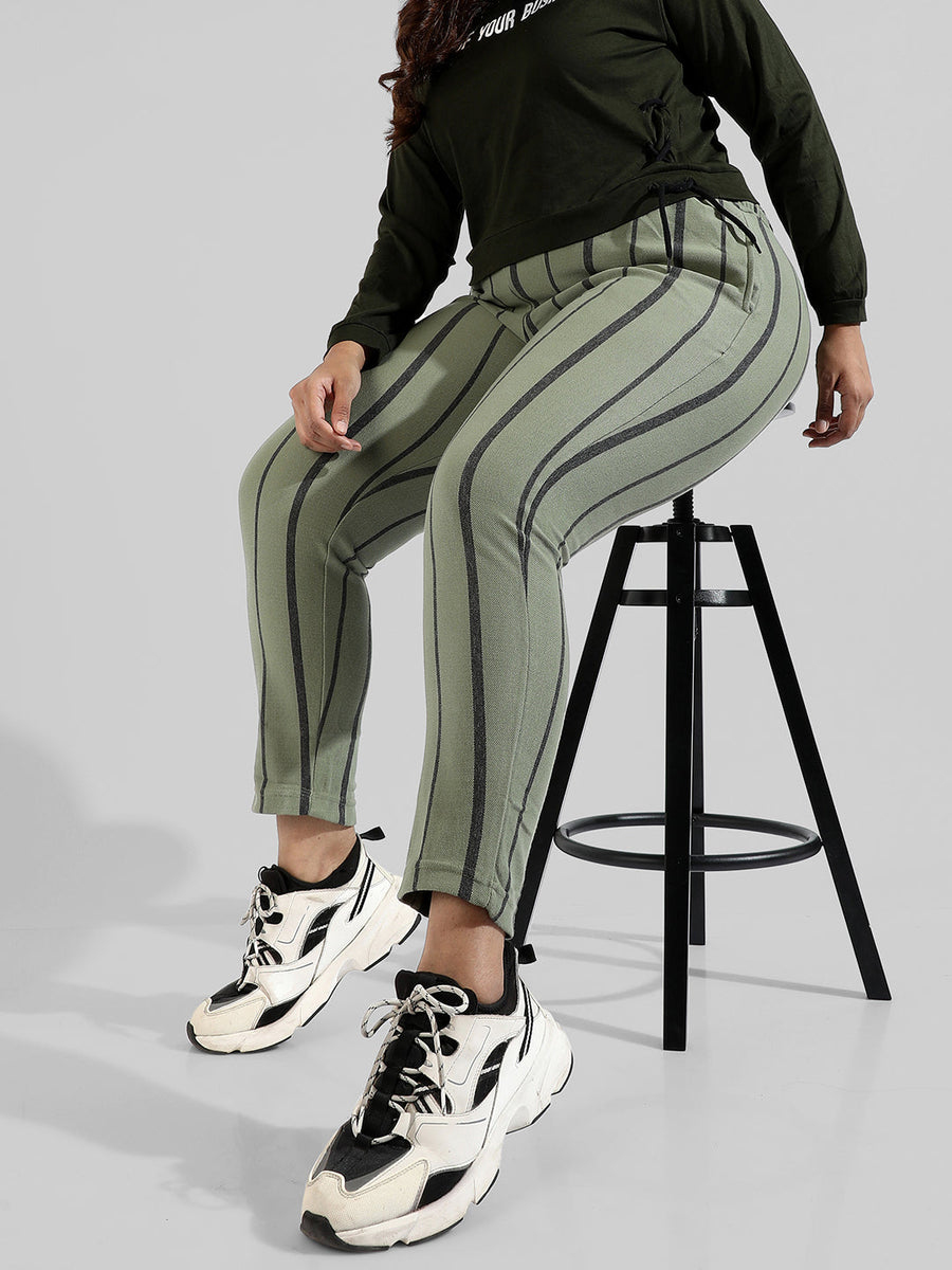 Striped Stylish Active & Evening Trackapnt - Shop authentic Indian Men's Fashion by Instafab Plus