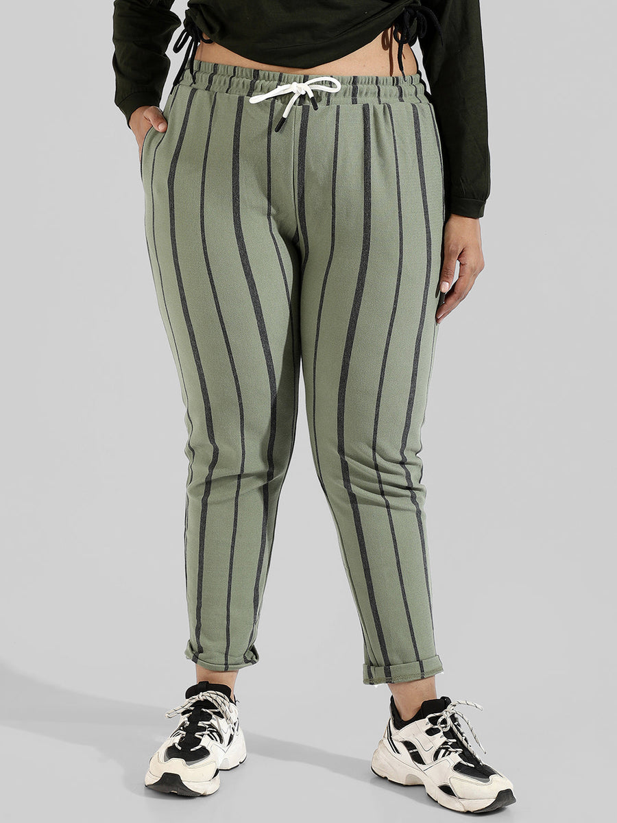 Striped Stylish Active & Evening Trackapnt - Shop authentic Indian Men's Fashion by Instafab Plus