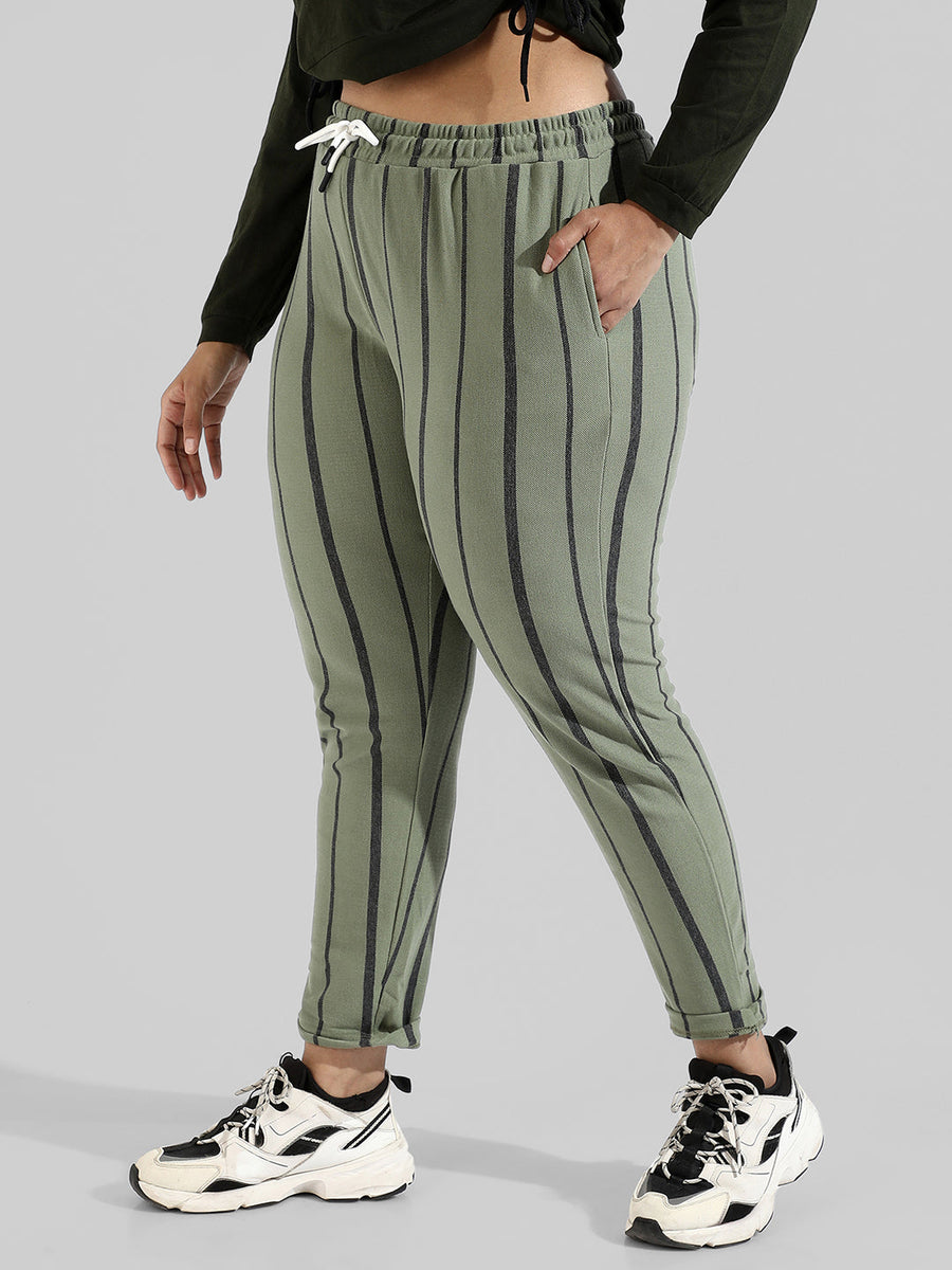 Striped Stylish Active & Evening Trackapnt - Shop authentic Indian Men's Fashion by Instafab Plus