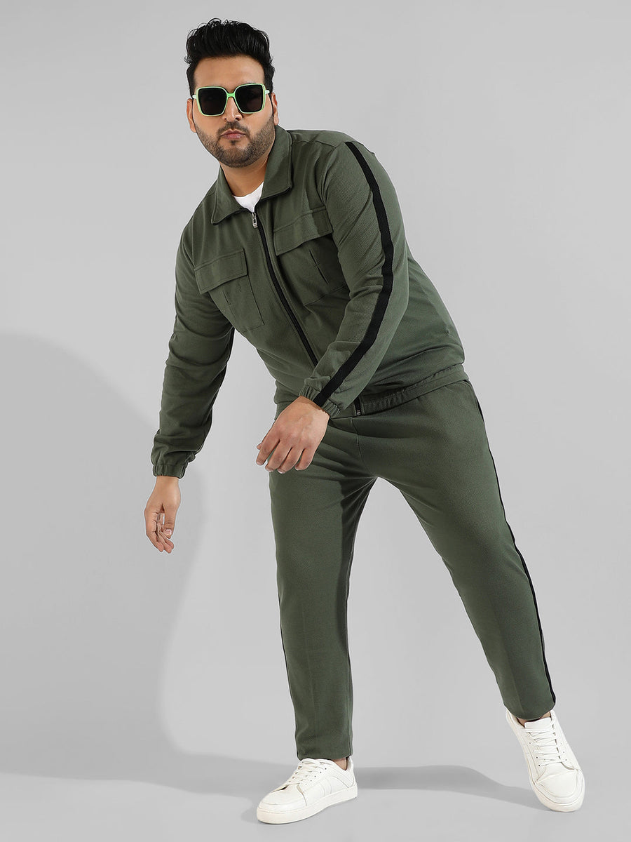 Plus Size Green Co-Ord Set - Shop authentic Indian Men's Fashion by Instafab Plus