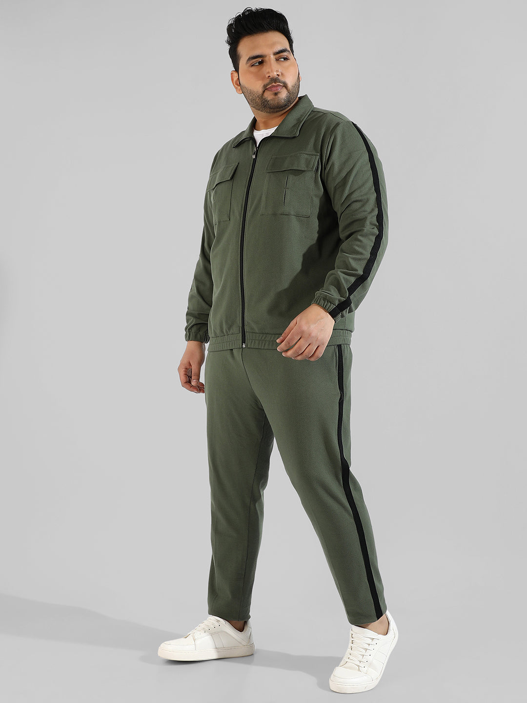Plus Size Green Co-Ord Set - Shop authentic Indian Men's Fashion by Instafab Plus