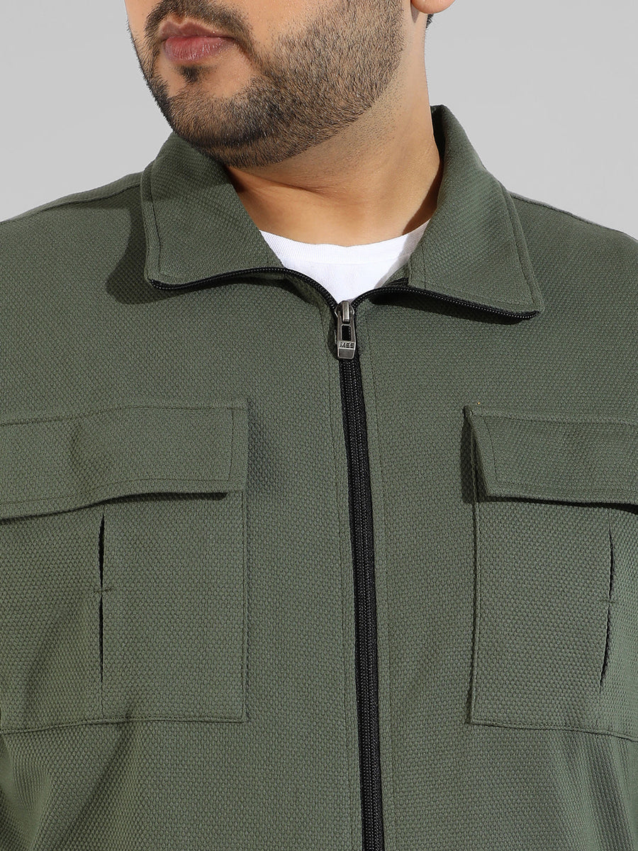 Plus Size Green Co-Ord Set - Shop authentic Indian Men's Fashion by Instafab Plus