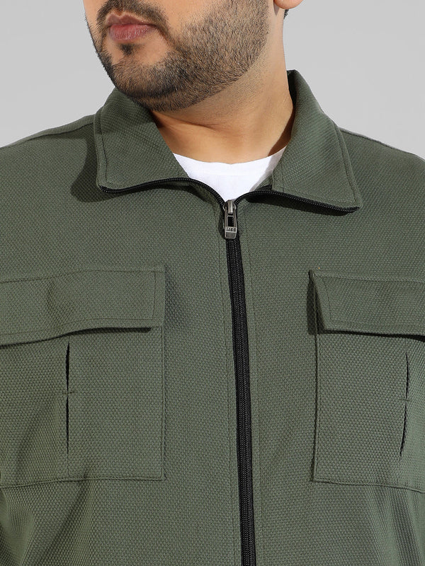 Plus Size Green Co-Ord Set - Shop authentic Indian Men's Fashion by Instafab Plus