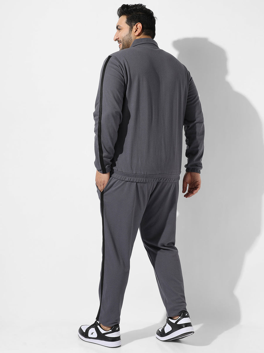 Solid Charcoal Grey Co-Ords Set - Shop authentic Indian Men's Fashion by Instafab Plus