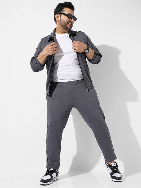 Solid Charcoal Grey Co-Ords Set - Shop authentic Indian Men's Fashion by Instafab Plus