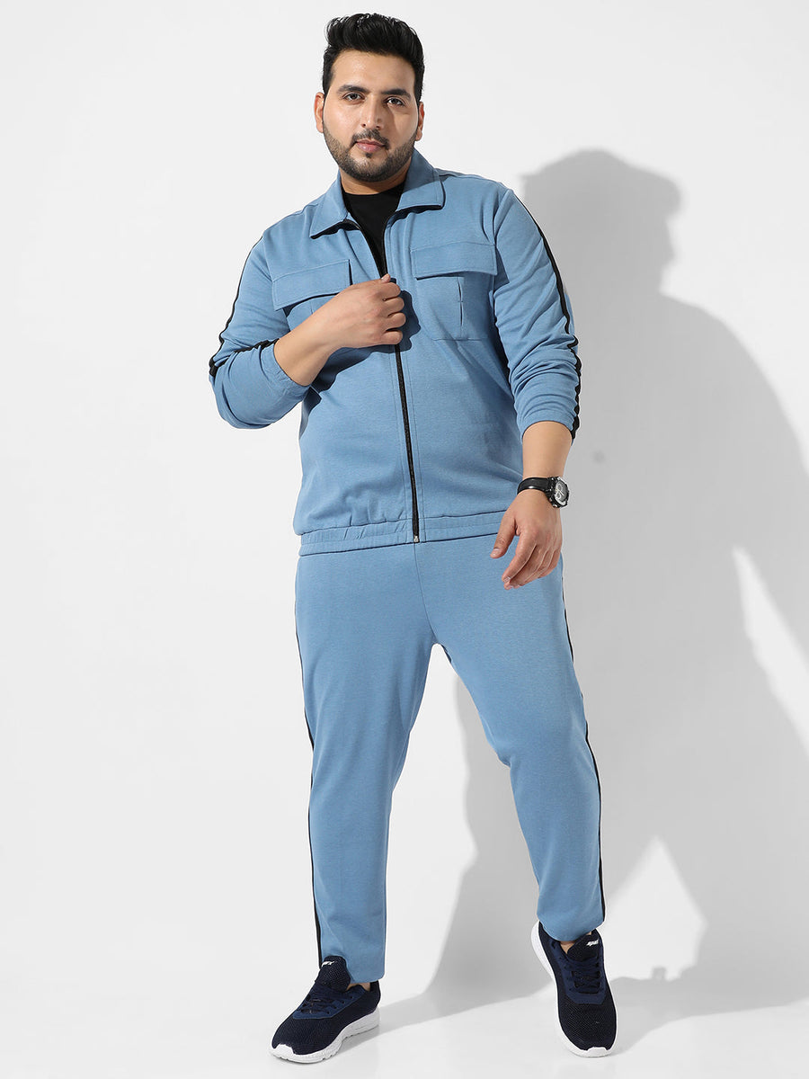 Solid Icy Blue Co-Ords Set - Shop authentic Indian Men's Fashion by Instafab Plus