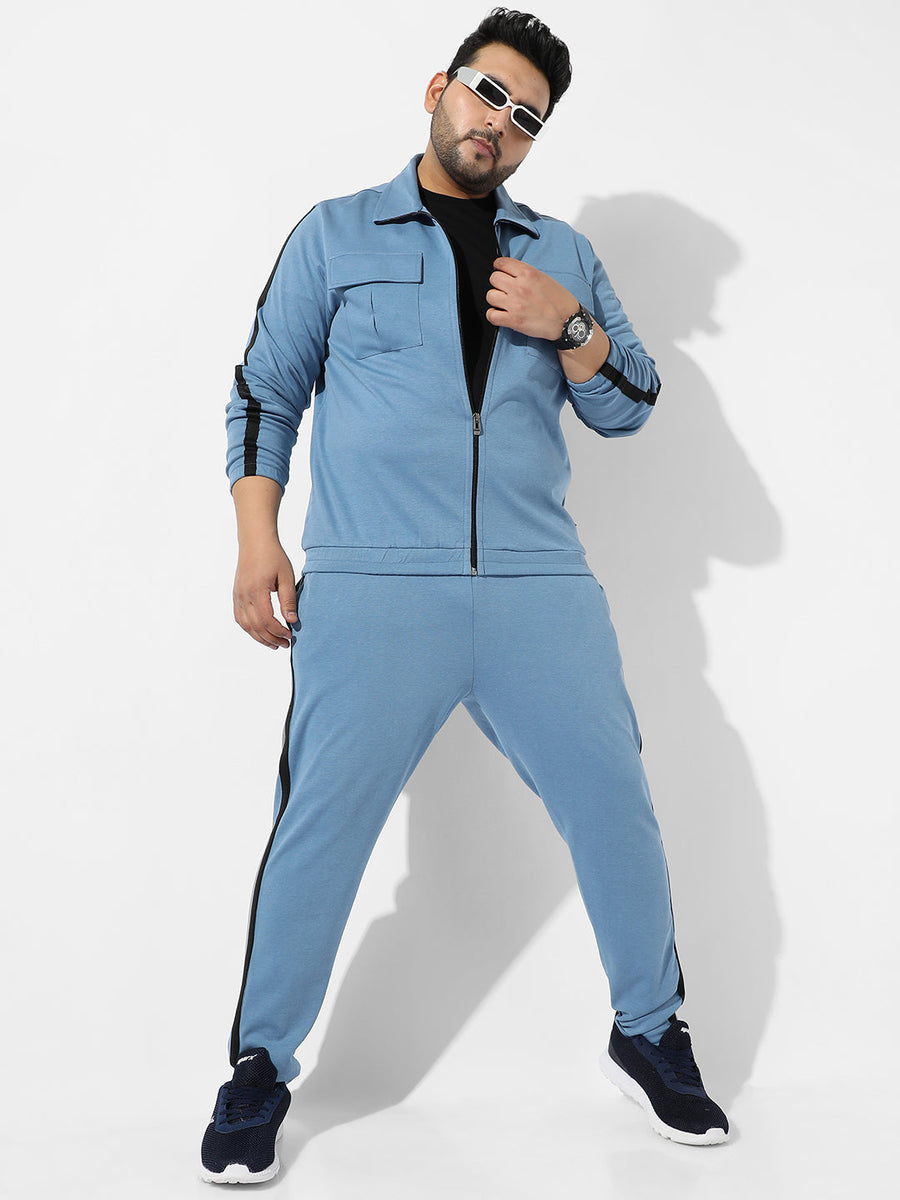Solid Icy Blue Co-Ords Set - Shop authentic Indian Men's Fashion by Instafab Plus
